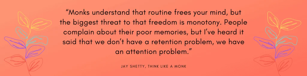 Think like a monk quotes